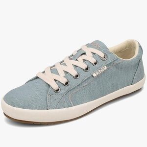 Taos Star Lake Blue Canvas Sneakers